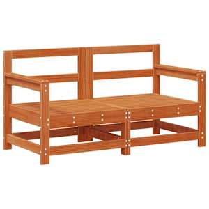 Zahradní lounge set 7 pcs Voskově Hnědá - obrázek 3