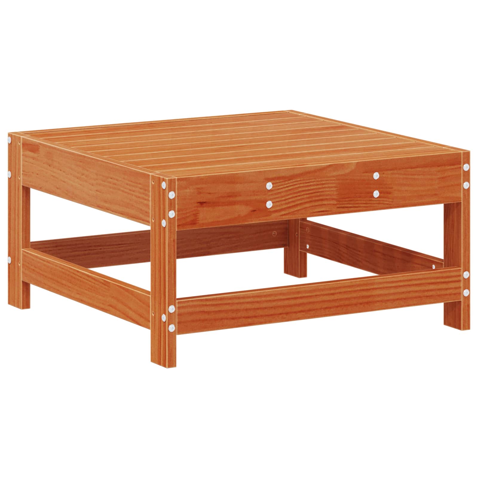 Pihan oleskeluryhmä 10 pcs Vahansävyinen Ruskea Massiivimänty - Image 5