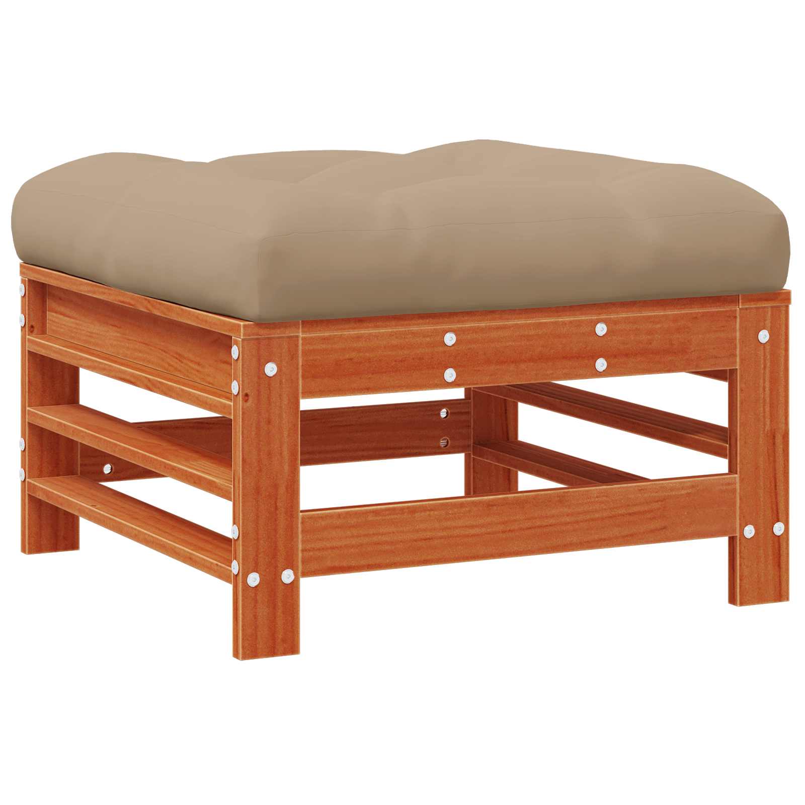 Tuin loungeset 5 pcs Wasbruin Massief grenenhout image 6