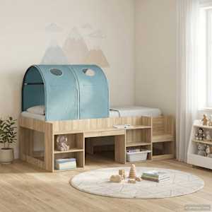 Posteljni Tuner 2 pcs Sveta modra 211 x 52,5 x 2 cm Poliester