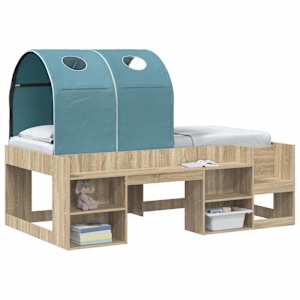 Tunel postele 2 pcs Světle modrá 211 x 52,5 x 2 cm Polyester - obrázek 3
