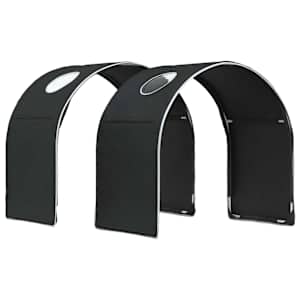 Posteljni Tuner 2 pcs Črna 211 x 52,5 x 2 cm Poliester