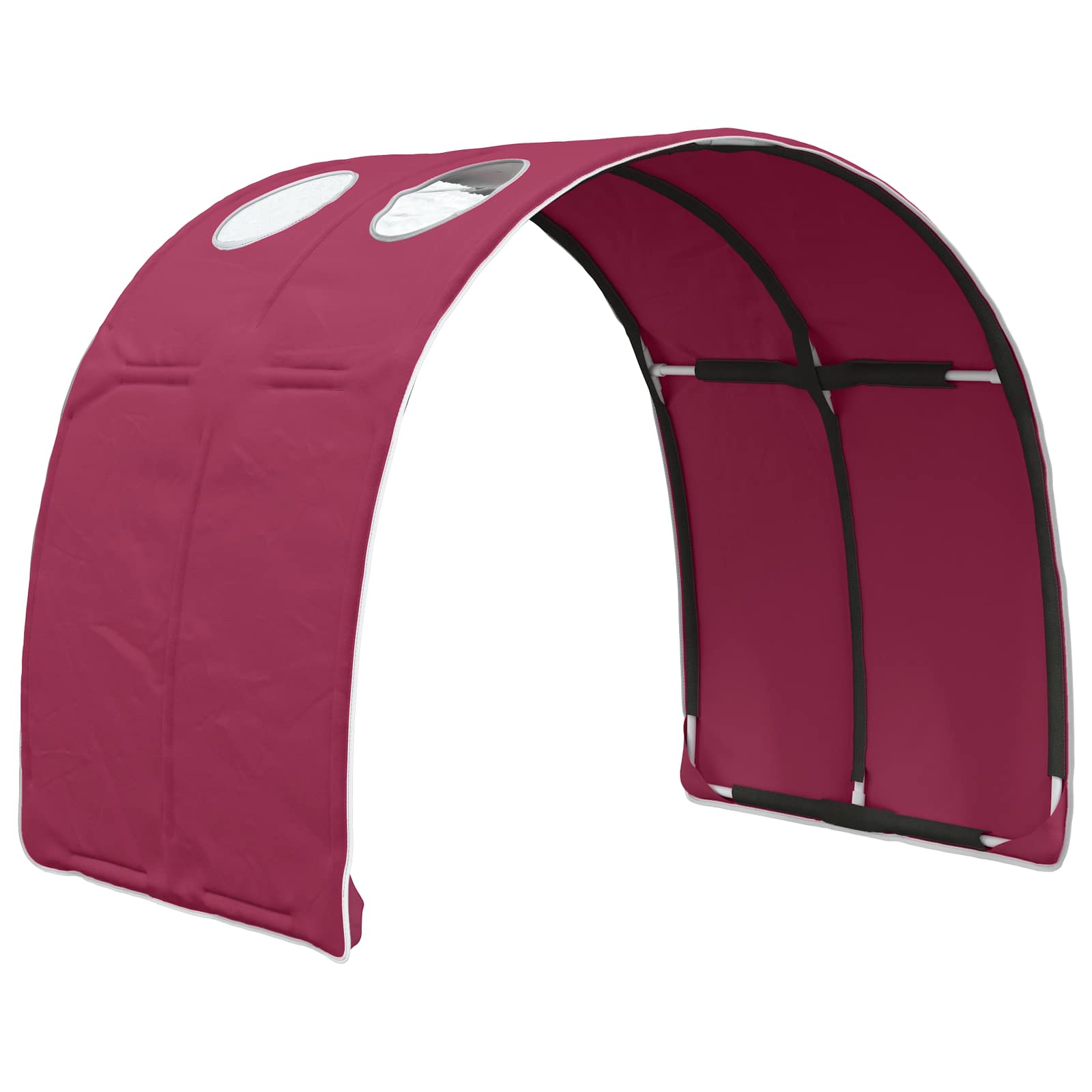 Tunel postele 2 pcs Červená 211 x 67.5 x 2 cm Polyester - obrázek 5