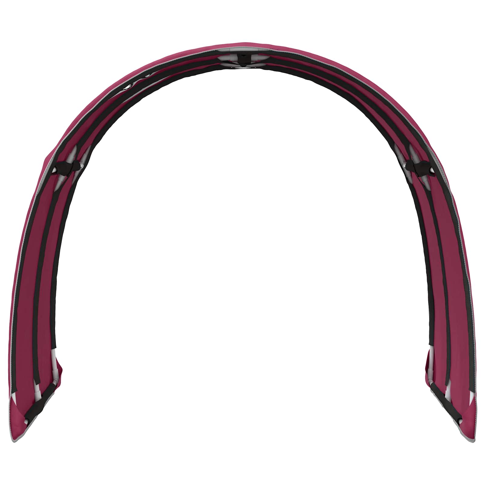 Tunel postele 2 pcs Červená 211 x 67.5 x 2 cm Polyester - obrázek 7