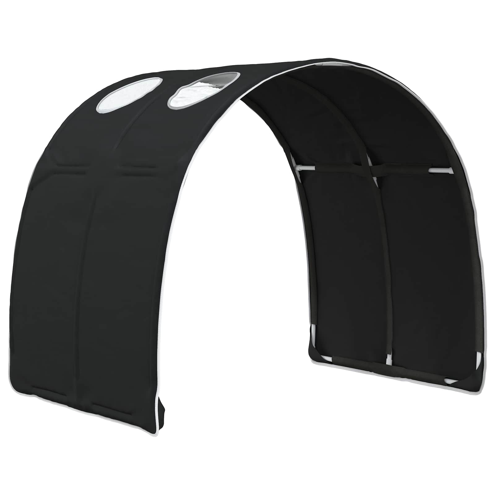 Tunel postele 2 pcs Černá 211 x 67.5 x 2 cm Polyester - obrázek 5