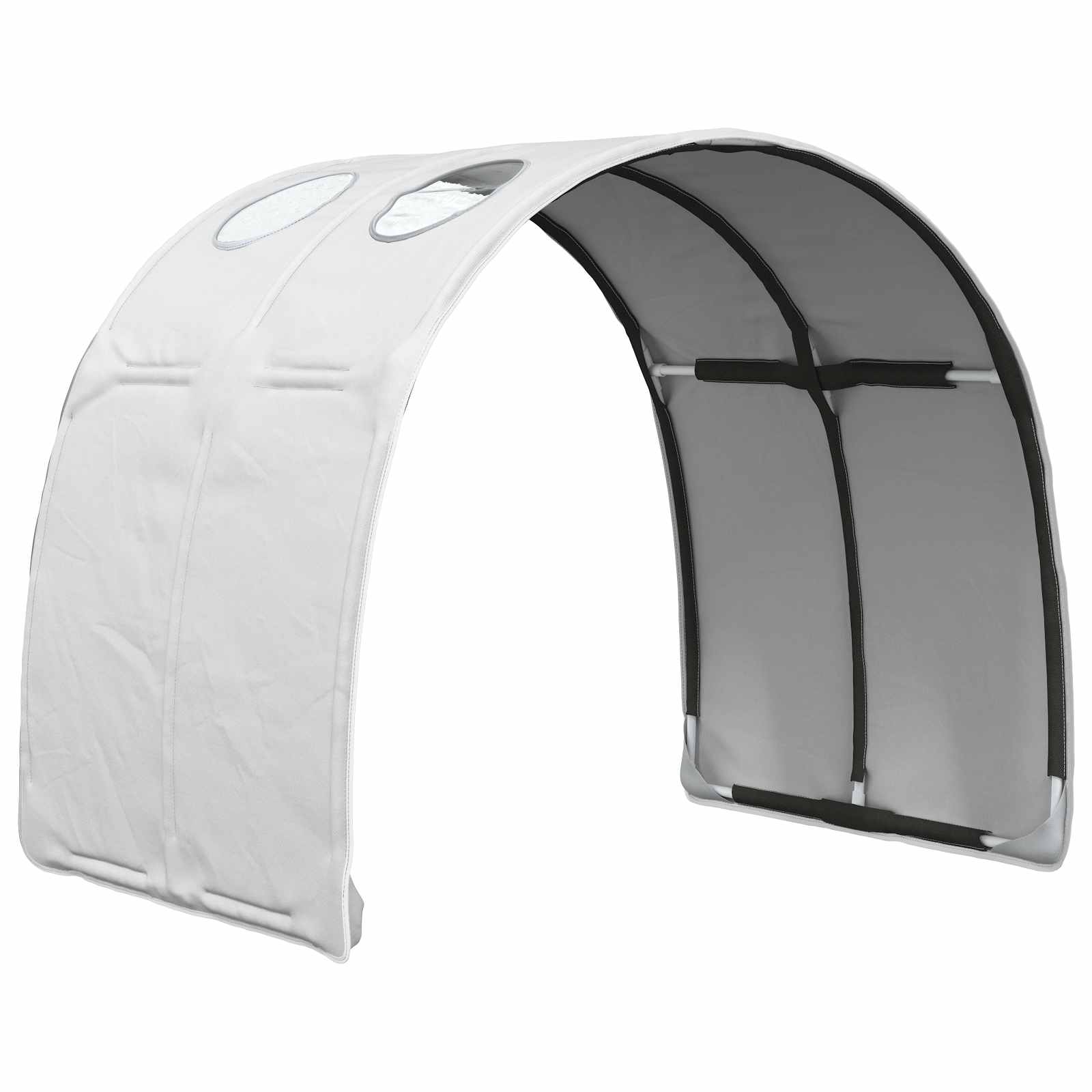 Tunel postele 2 pcs Bílá 211 x 67.5 x 2 cm Polyester - obrázek 5
