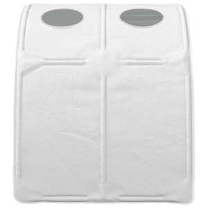 Tunel postele 2 pcs Bílá 211 x 67.5 x 2 cm Polyester - obrázek 7