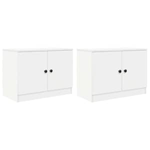 Zásuvka pod postel 2 pcs Bílá 66 x 35 x 48 cm Kompozitní dřevo - obrázek 4