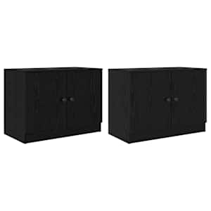 Zásuvka pod postel 2 pcs Černý dub 66 x 35 x 48 cm - obrázek 4