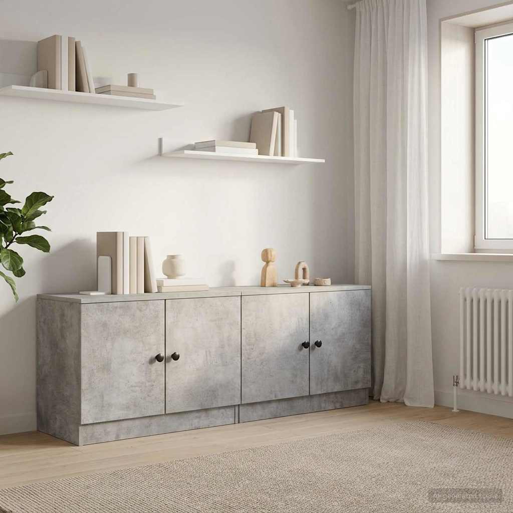Zásuvka pod postel 2 pcs Betonově šedá 66 x 35 x 48 cm