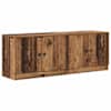 vidaXL Salvestuskapid k&otilde;rgel voodil 2 tk Vana puit 66 x 35 x 48 cm