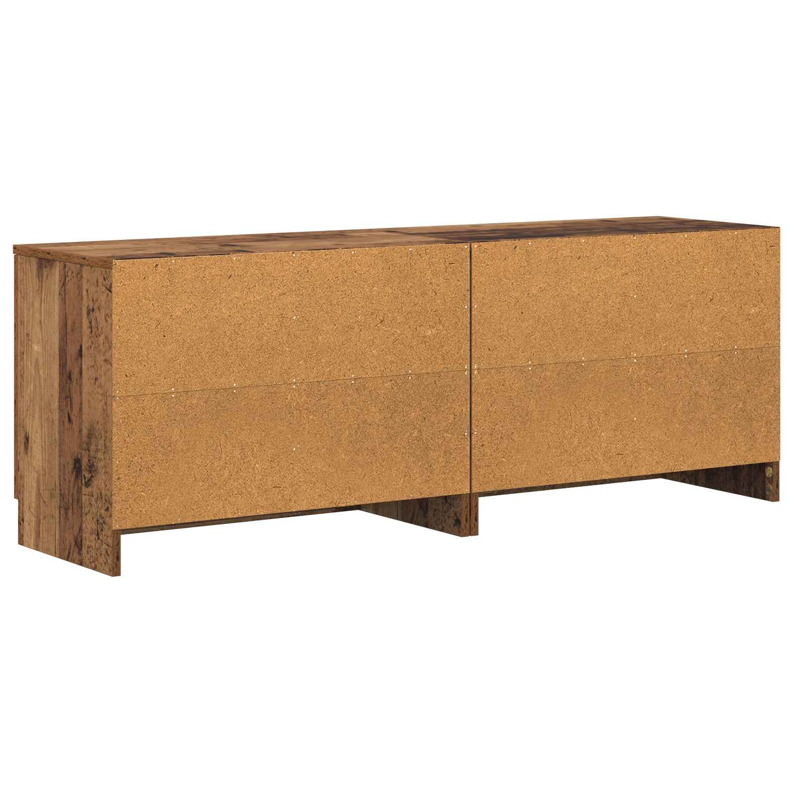 Zásuvka pod postel se dveřmi 2 pcs Staré dřevo 66 x 35 x 48 cm - obrázek 6