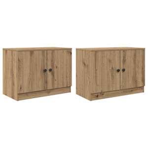 Zásuvka pod postel 2 pcs Dub artisan 66 x 35 x 48 cm - obrázek 4