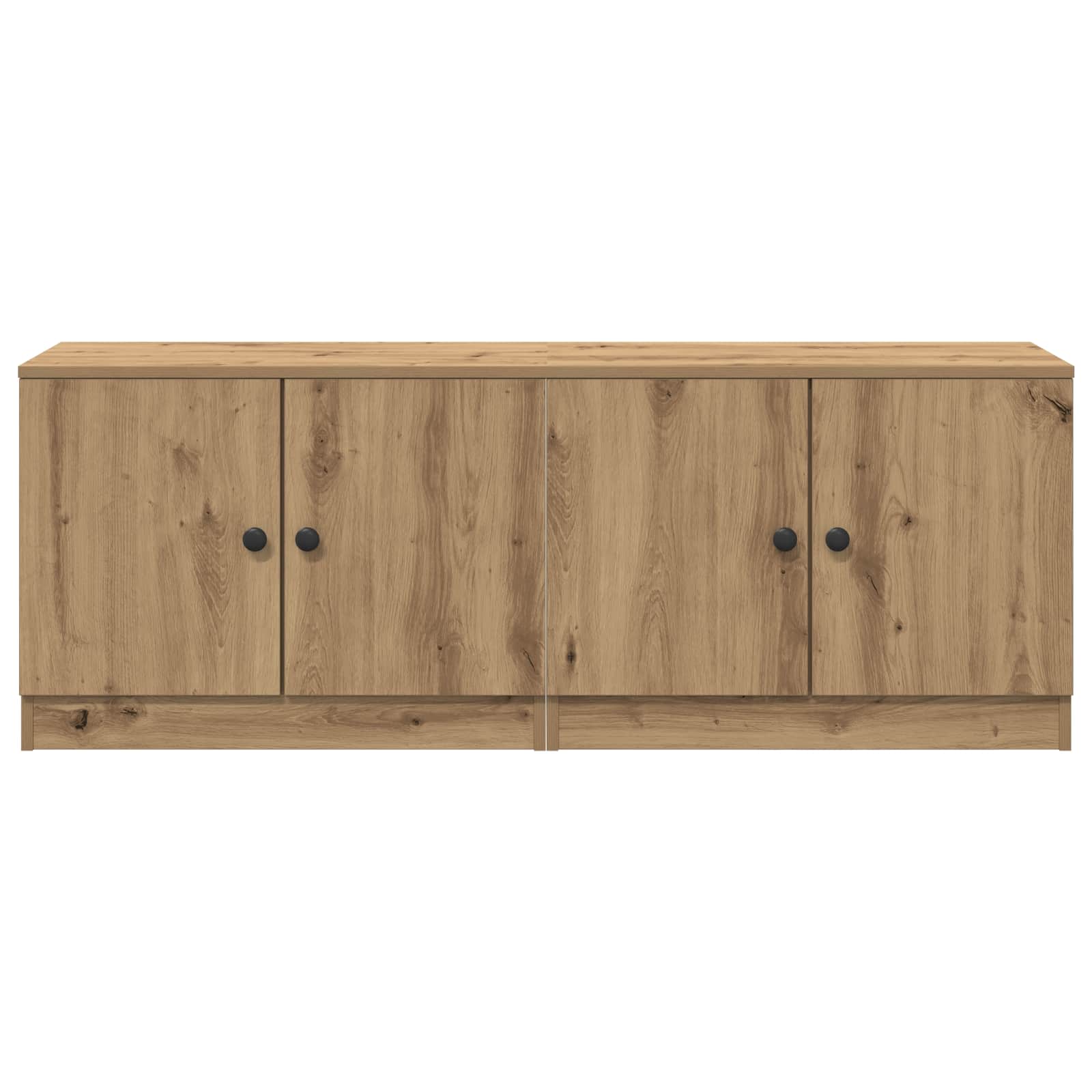 Zásuvka pod postel se dveřmi 2 pcs Dub artisan 66 x 35 x 48 cm - obrázek 4