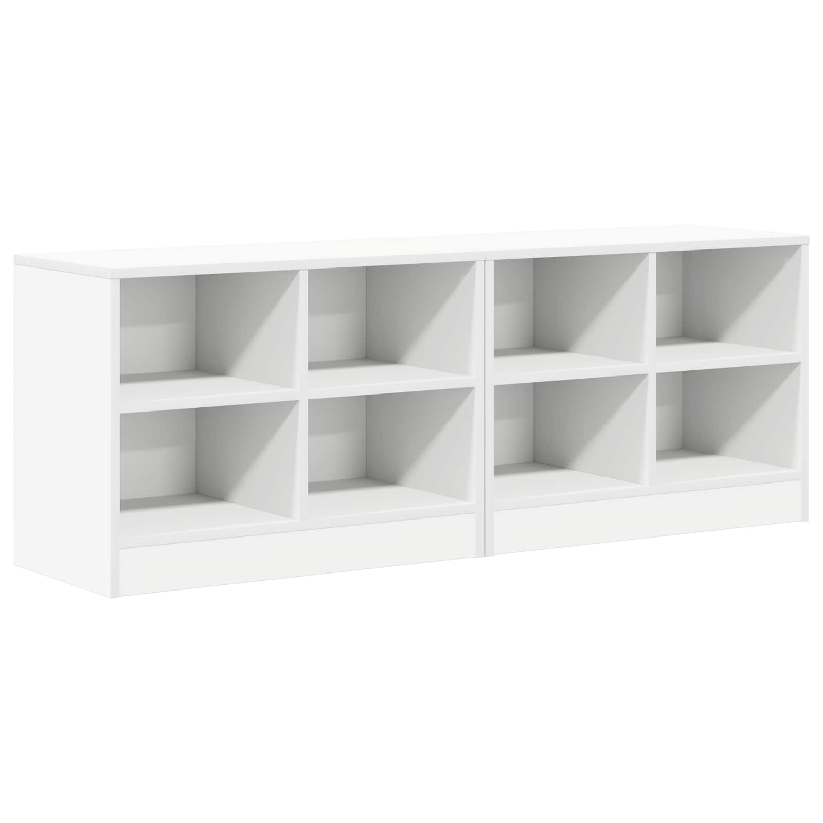 Zásuvka pod postel 2 pcs Bílá 66 x 33 x 48 cm Kompozitní dřevo - obrázek 2