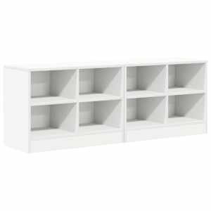 Zásuvka pod postel 2 pcs Bílá 66 x 33 x 48 cm Kompozitní dřevo - obrázek 2