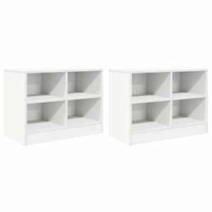 Zásuvka pod postel 2 pcs Bílá 66 x 33 x 48 cm Kompozitní dřevo - obrázek 3