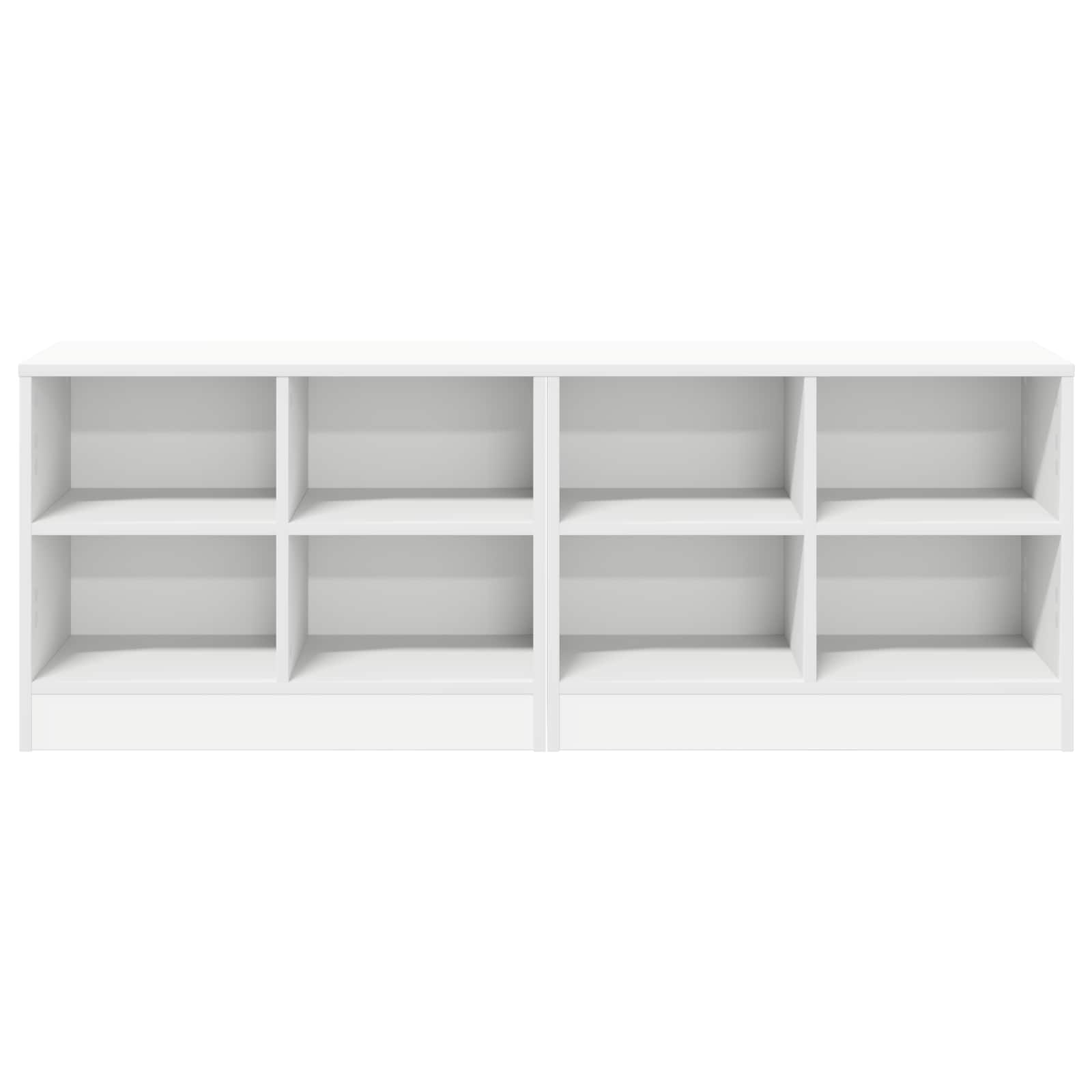 Zásuvka pod postel 2 pcs Bílá 66 x 33 x 48 cm Kompozitní dřevo - obrázek 4