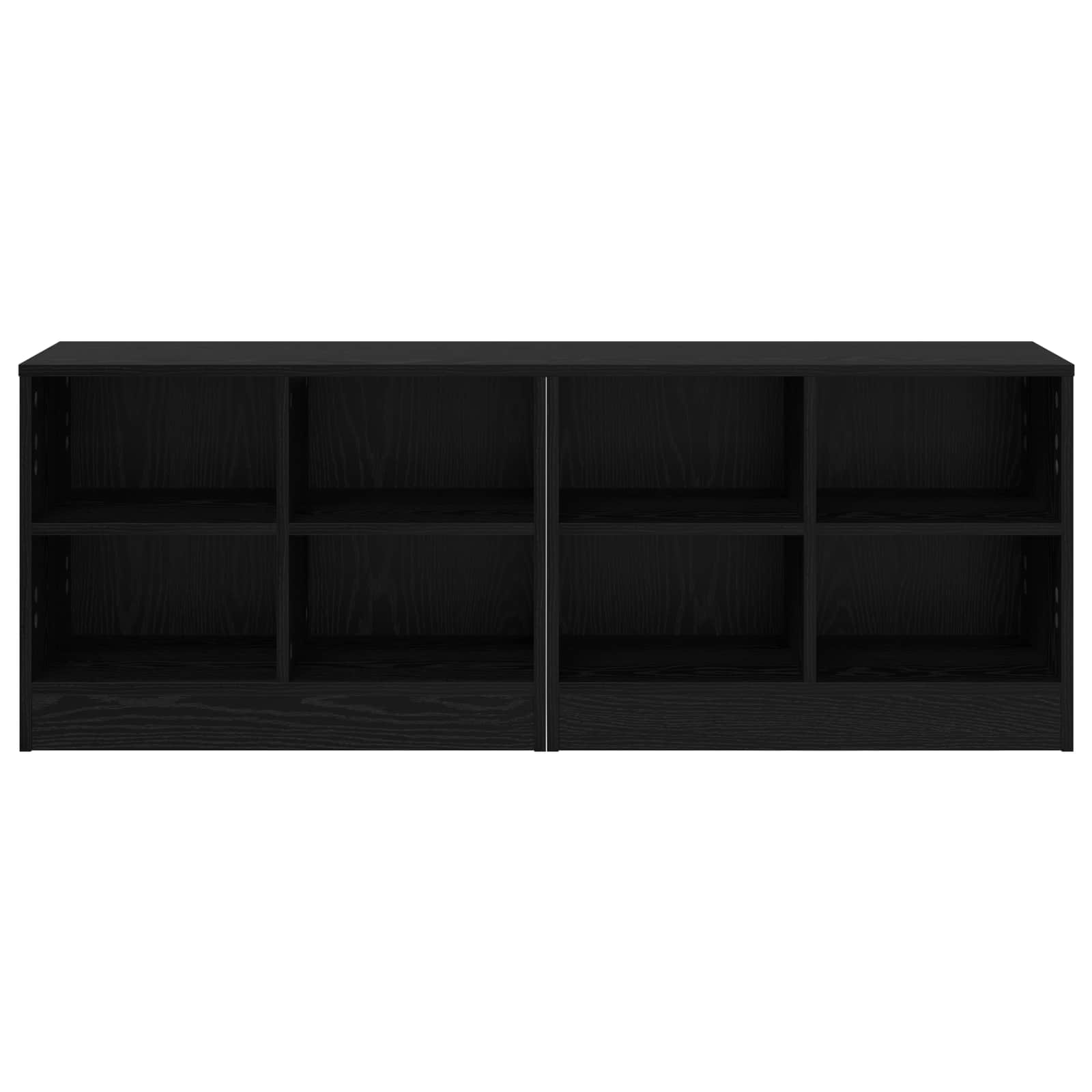Zásuvka pod postel s policí 2 pcs Černý dub 66 x 33 x 48 cm - obrázek 4