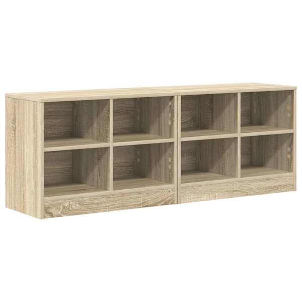 vidaXL Voodikapp riiuliga 2 tk Sonoma tamm 66 x 33 x 48 cm Tehispuit