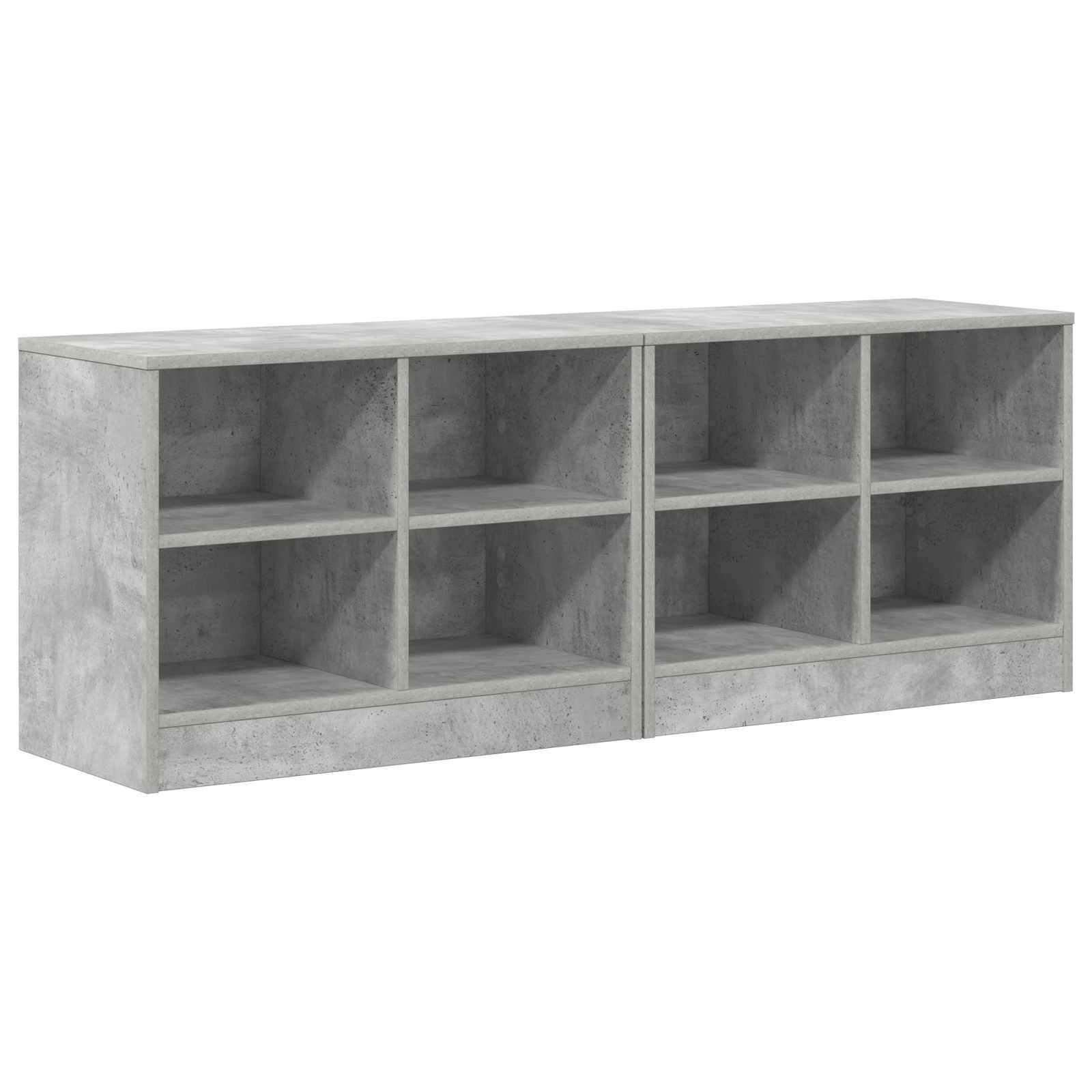Zásuvka pod postel s policí 2 pcs Betonově šedá 66 x 33 x 48 cm - obrázek 2