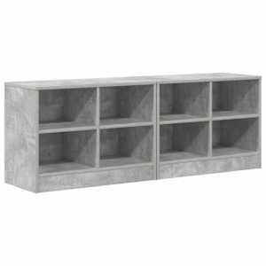 Zásuvka pod postel s policí 2 pcs Betonově šedá 66 x 33 x 48 cm - obrázek 2