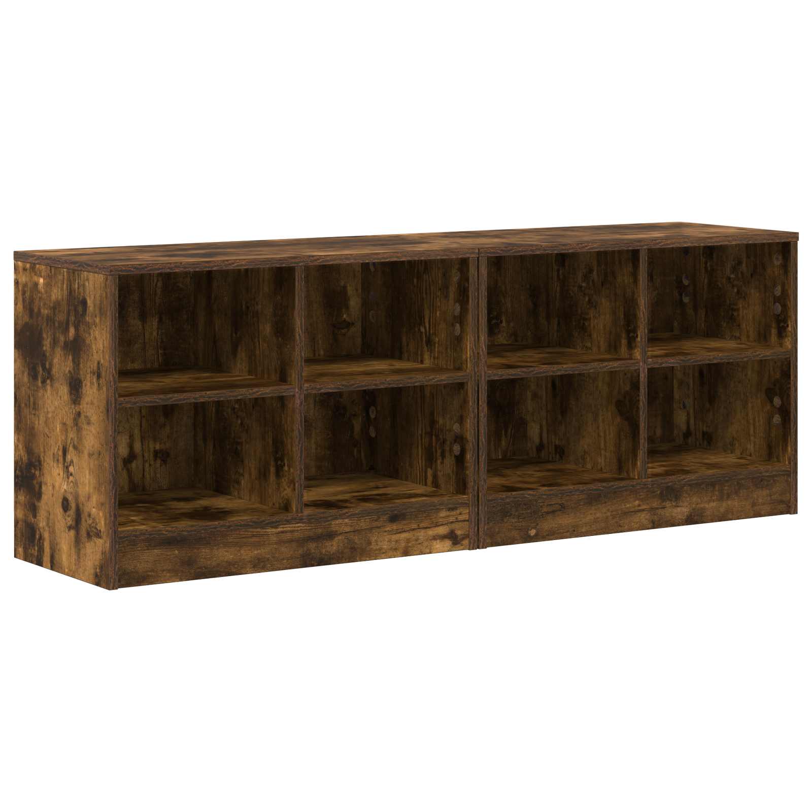 Zásuvka pod postel s policí 2 pcs Kouřový dub 66 x 33 x 48 cm - obrázek 2
