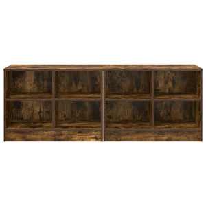 Zásuvka pod postel s policí 2 pcs Kouřový dub 66 x 33 x 48 cm - obrázek 4
