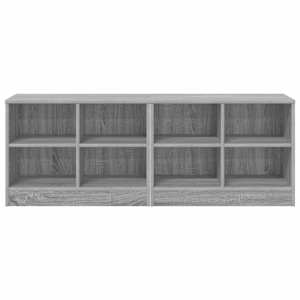 Zásuvka pod postel s policí 2 pcs Šedý Sonoma 66 x 33 x 48 cm - obrázek 4