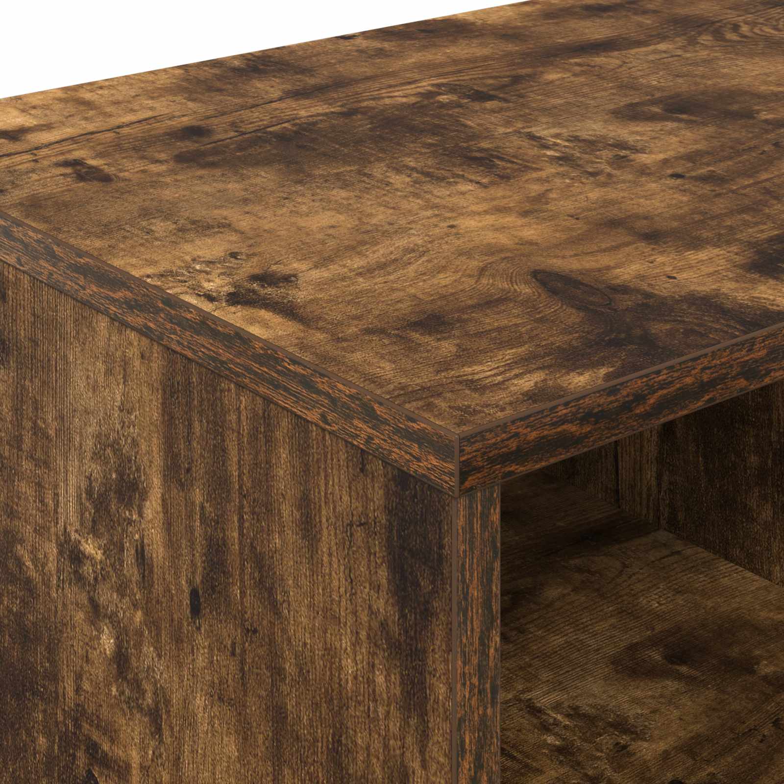 Zásuvka pod postel s policí 2 pcs Staré dřevo 66 x 33 x 48 cm - obrázek 7