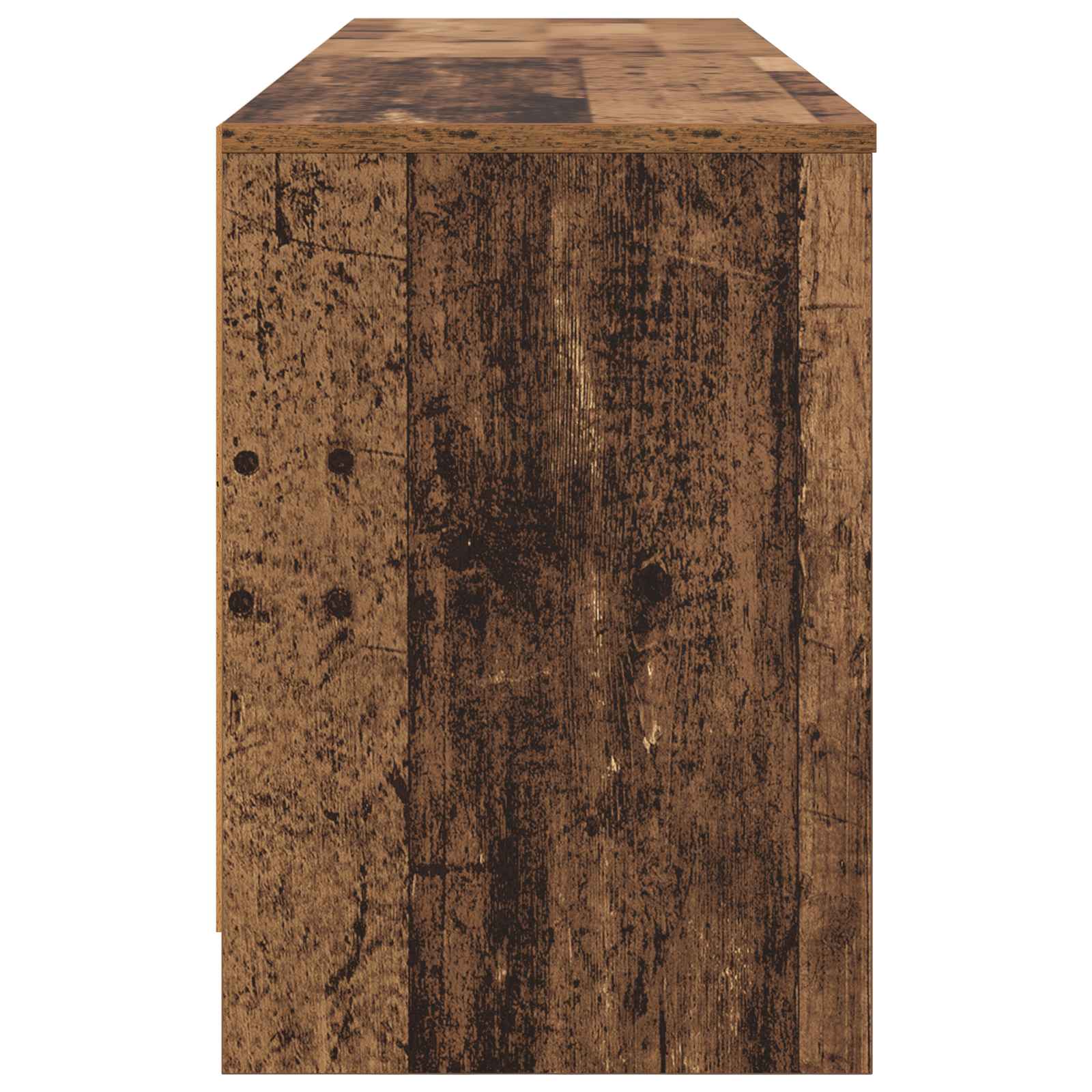 Zásuvka pod postel s policí 2 pcs Staré dřevo 66 x 33 x 48 cm - obrázek 5