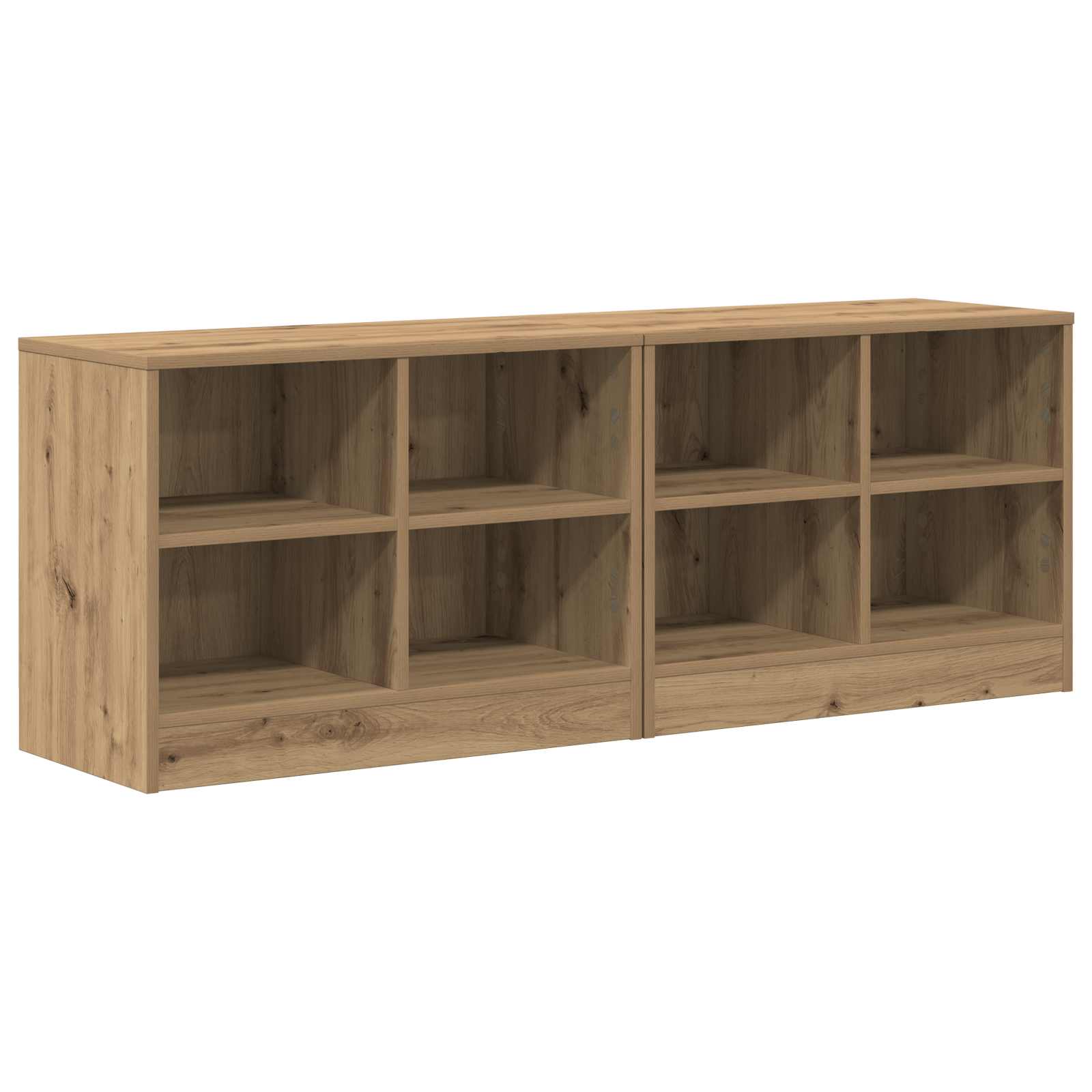 Zásuvka pod postel s policí 2 pcs Dub artisan 66 x 33 x 48 cm - obrázek 2
