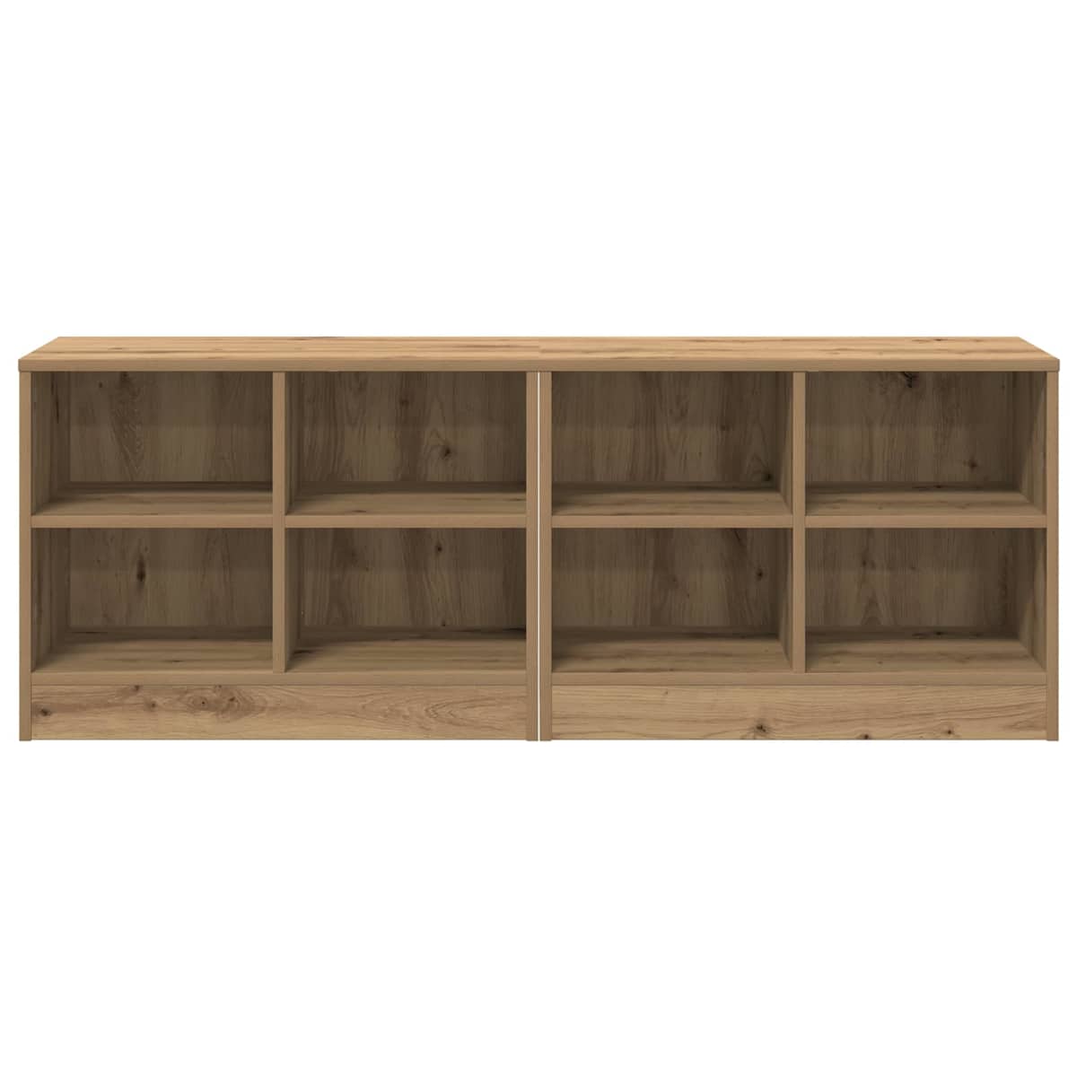 Sengeskab 2 stk. 66 x 33 x 48 cm Konstrueret træ - Billede 5