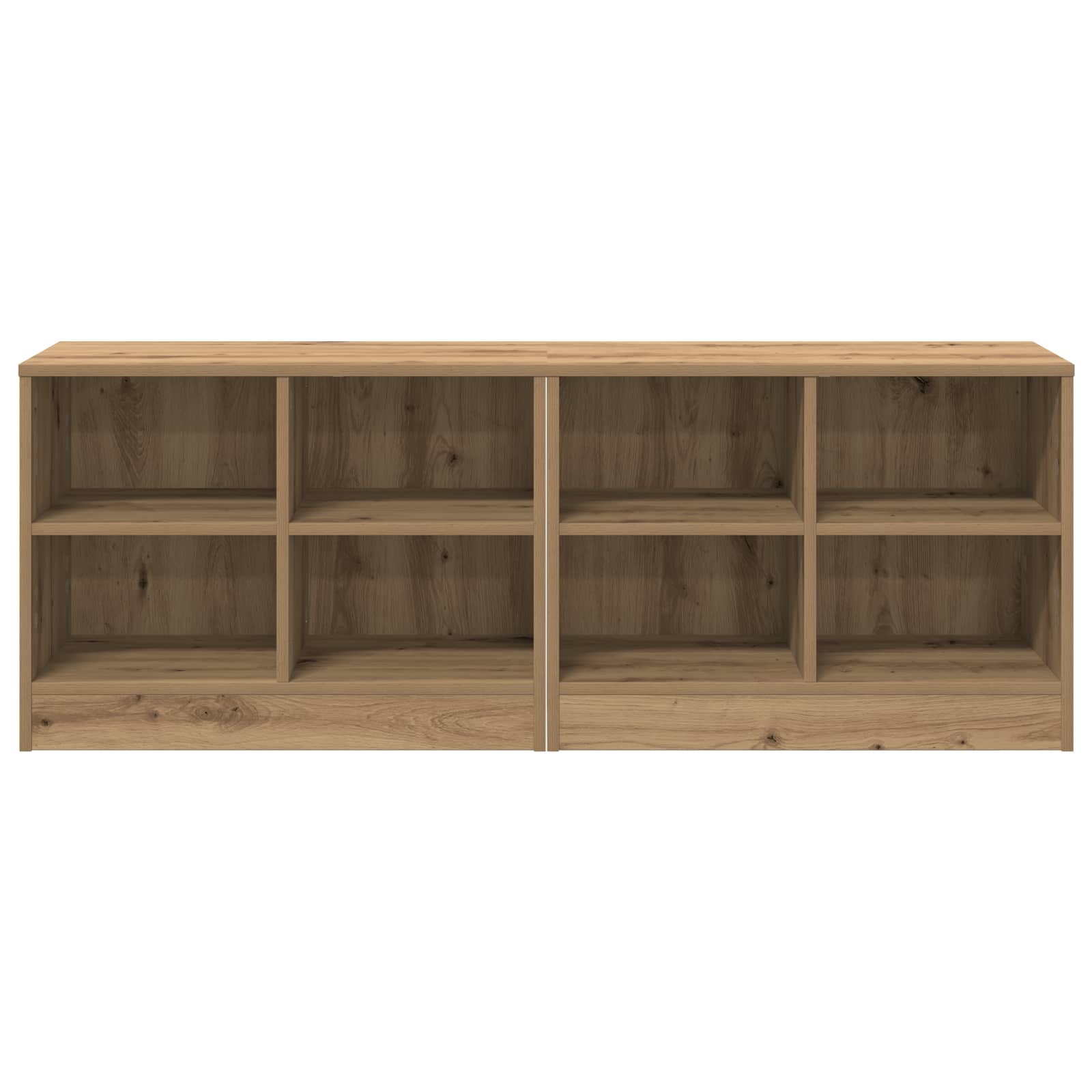 Zásuvka pod postel s policí 2 pcs Dub artisan 66 x 33 x 48 cm - obrázek 4