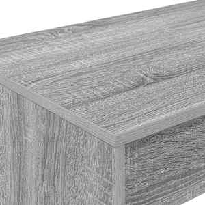 Postelový stůl Šedý Sonoma Kompozitní dřevo 100 x 45 x 75 cm - obrázek 6
