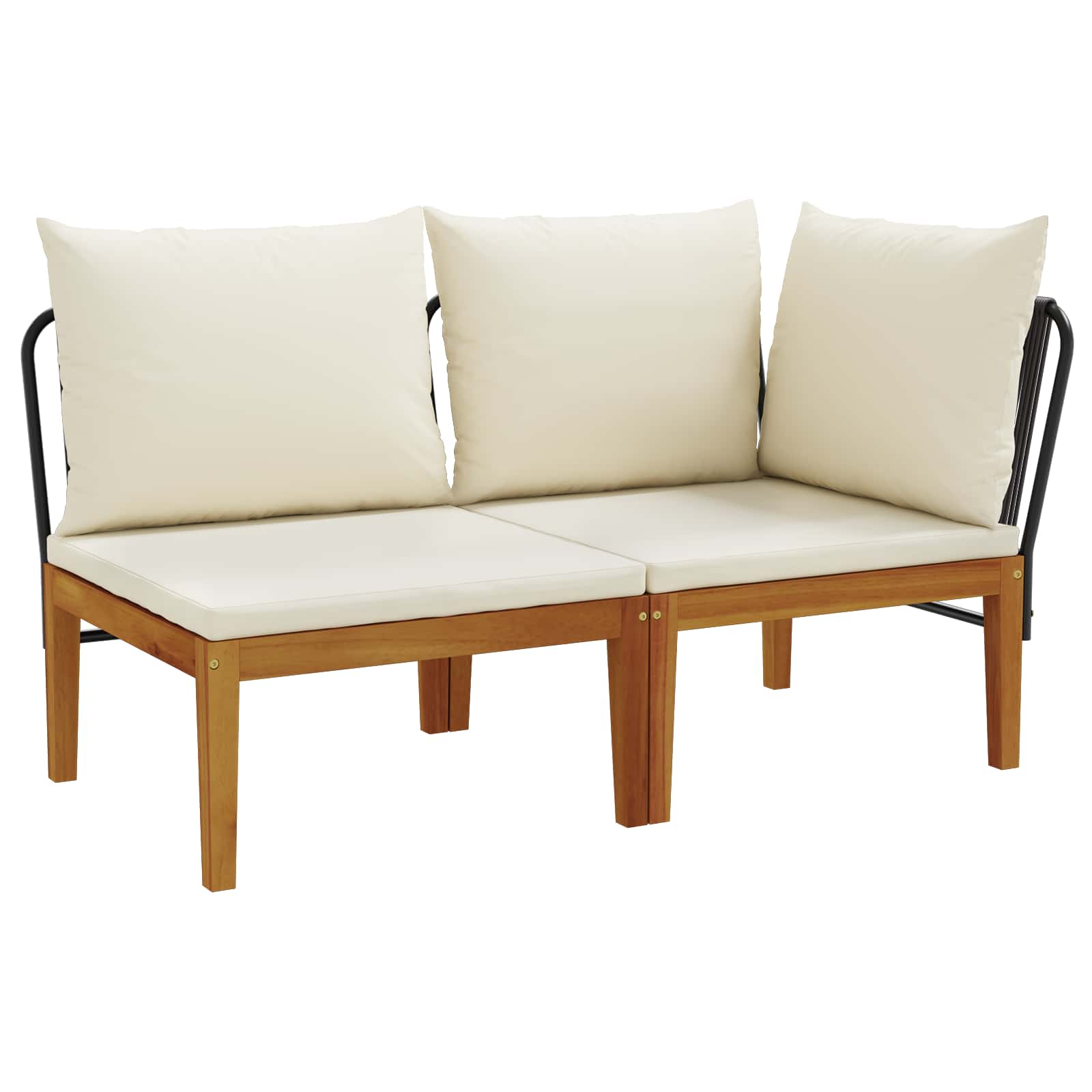 2 pcs Massief Acaciahout Naturel image 2