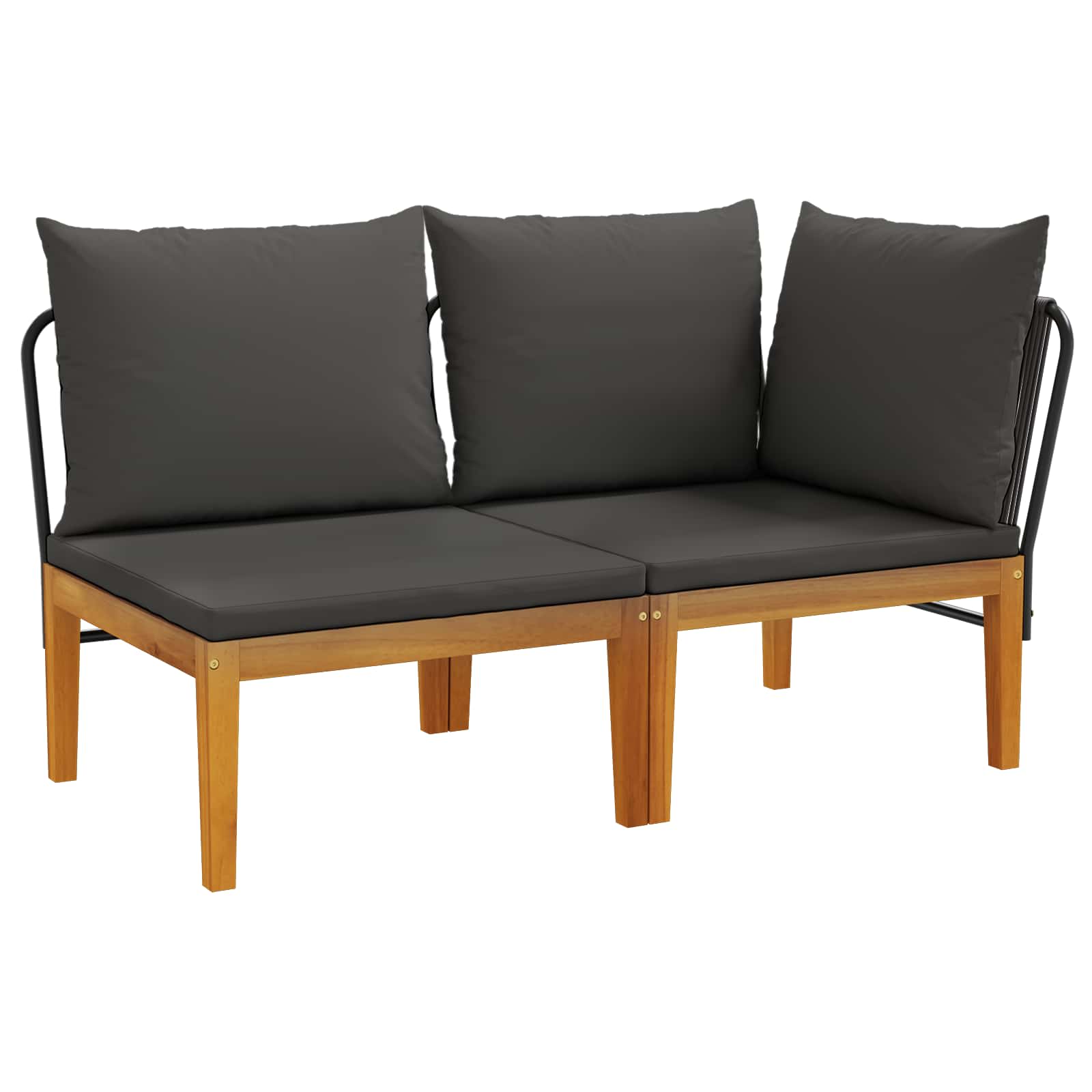 2 pcs Massief Acaciahout Naturel image 2