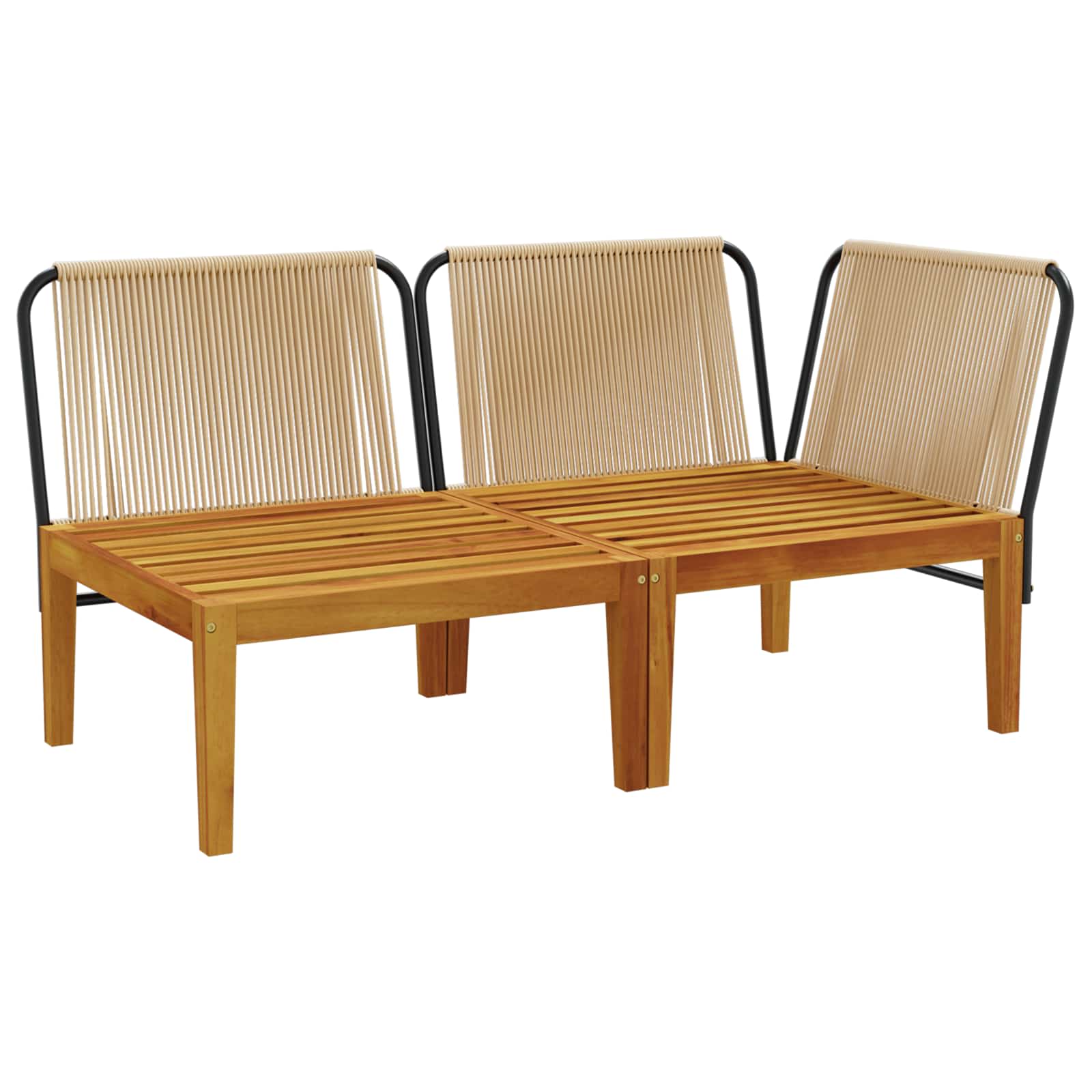 2 pcs Massief Acaciahout Naturel image 3