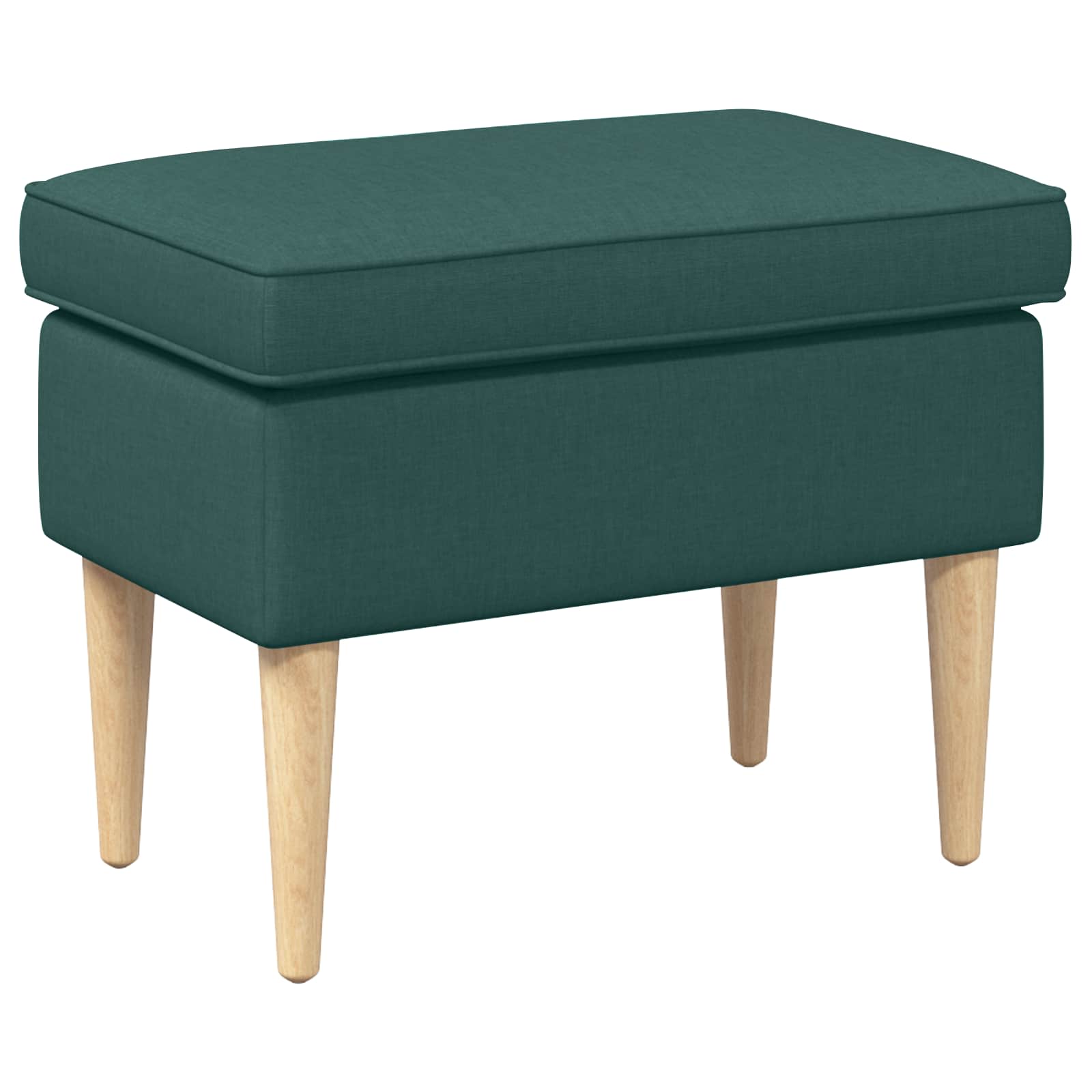 Fauteuil met Voetenbank 2 st Donkergroen Stof - Afbeelding 5