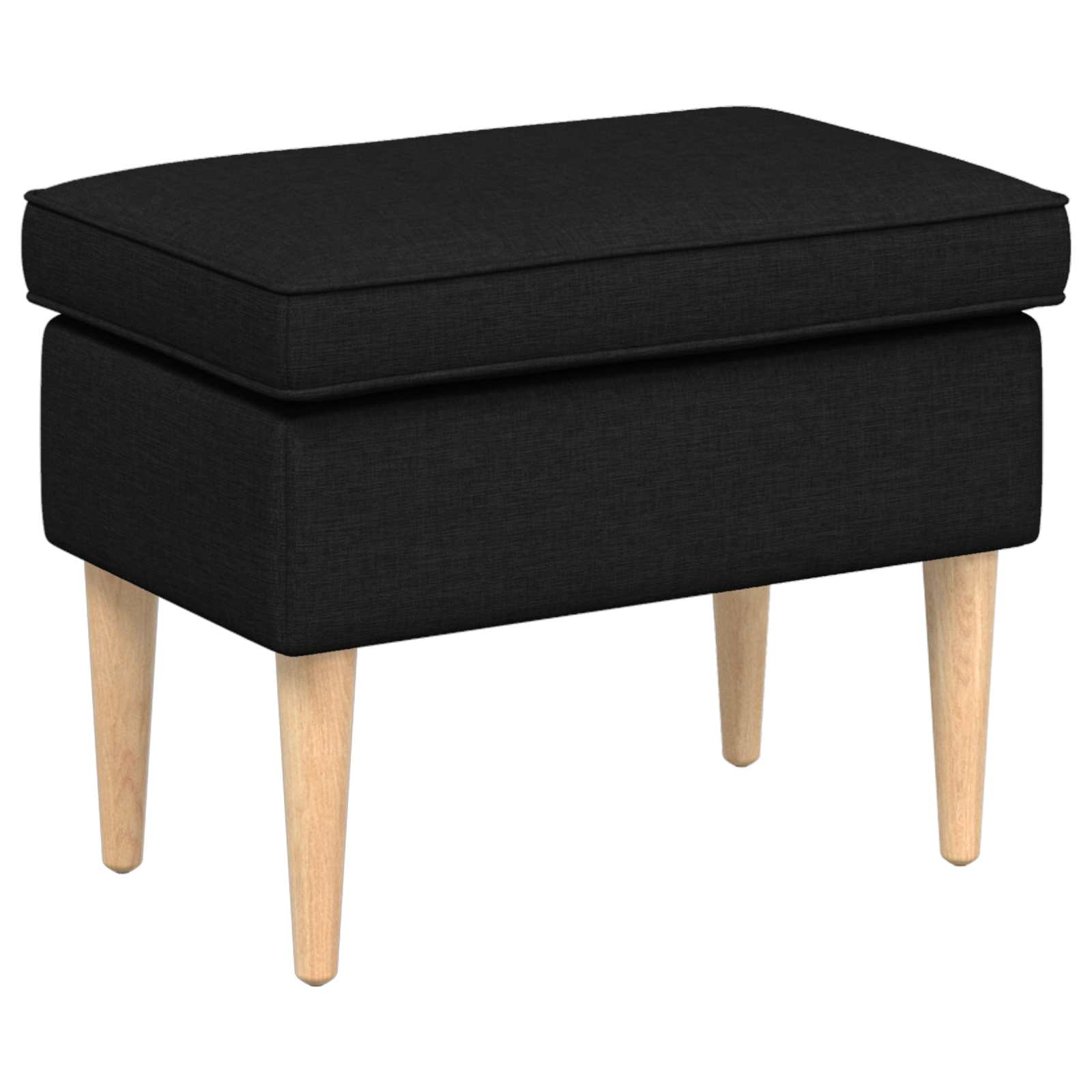vidaXL Sessel mit Fußhocker 2 stk. Schwarz Stoff – Bild 5