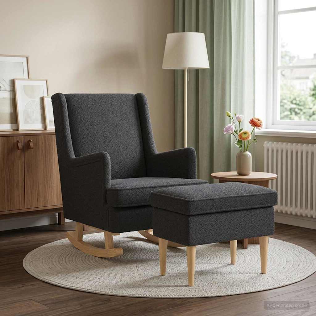 Tugitool jala toetusega 2 tk Tumehall Bouclé