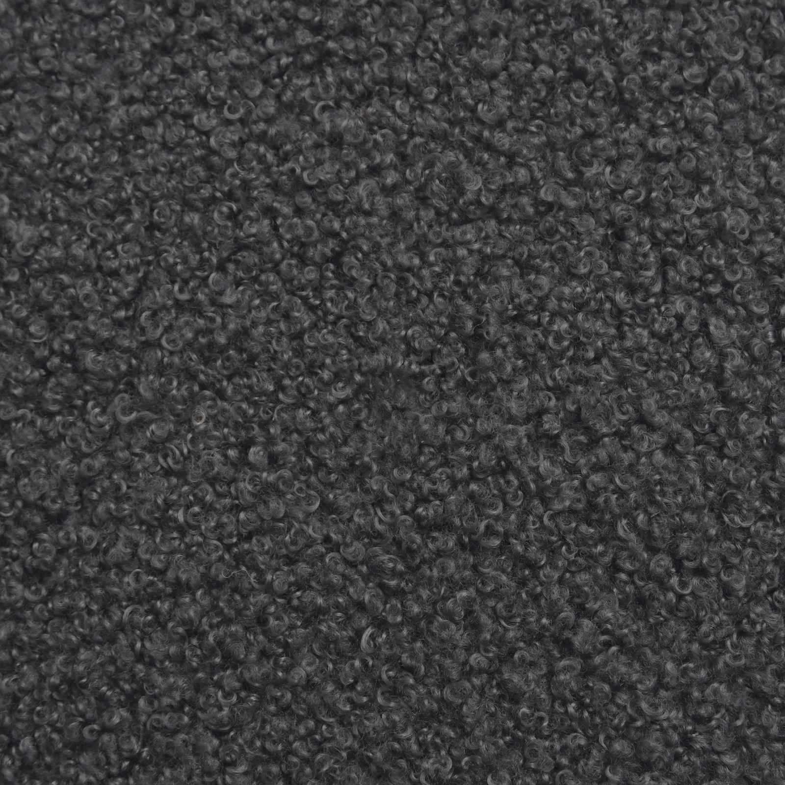vidaXL Sessel mit Fußhocker 2 stk. Dunkelgrau Bouclé – Bild 9