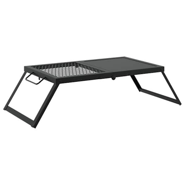 vidaXL Kokkupandav Telgi Grill 31,5 x 26,5 x 4 cm Sulamteras Must