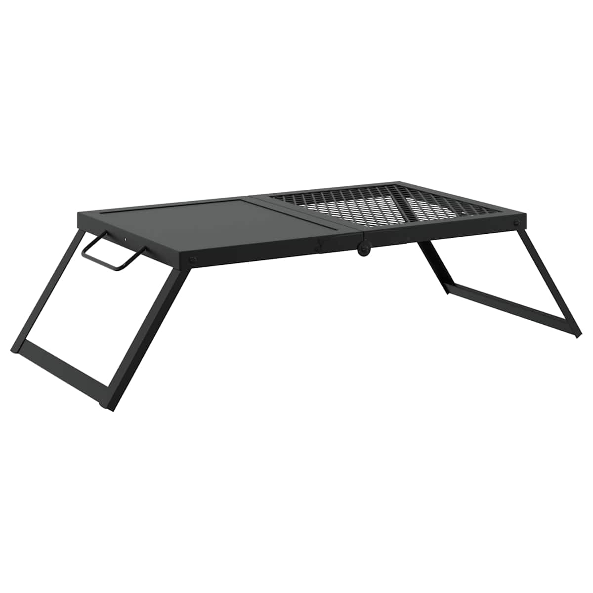 Foldbart Camping Grill 68 x 30 x 17 cm Legeret Stål Sort - Billede 6