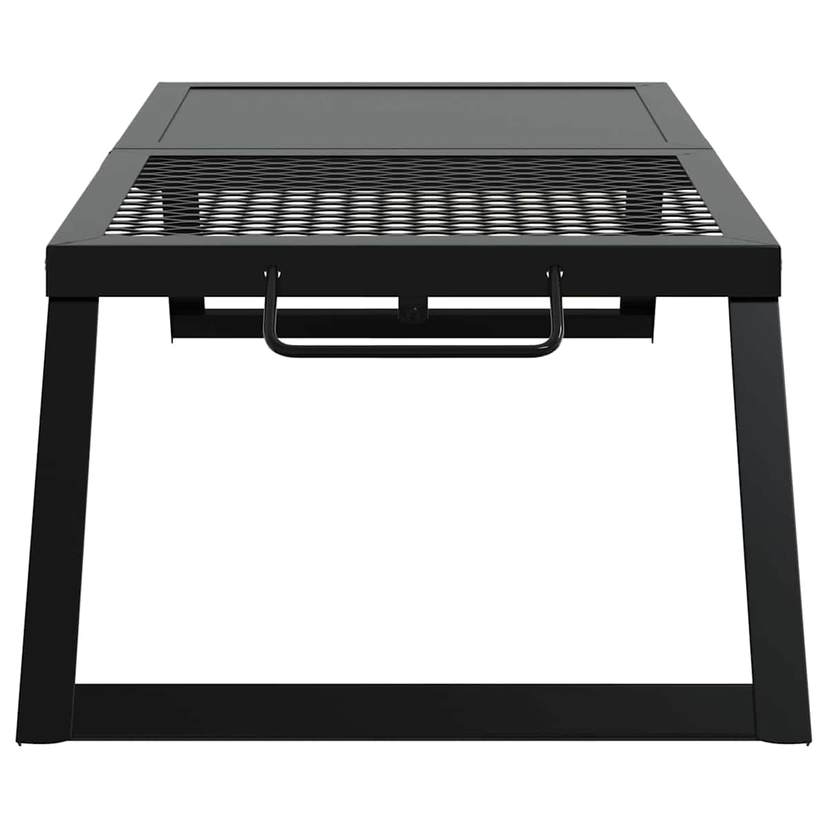Foldbart Camping Grill 68 x 30 x 17 cm Legeret Stål Sort - Billede 5