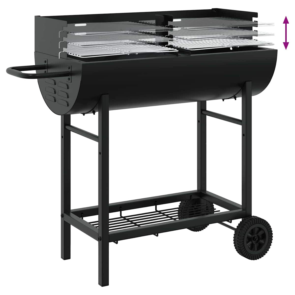 Kulgrill 96,5 x 42,5 x 88,5 cm Sort - Billede 8