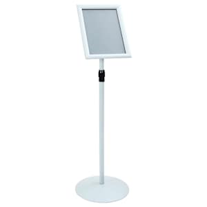 vidaXL Pjedestaali plakati tugi H&otilde;bedane 33 x 33 x 126 cm PVC ja teras