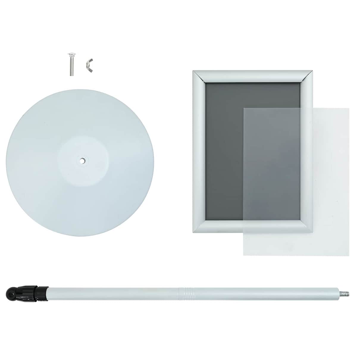 Pedestal Plakatstand PVC og Stål - Billede 9