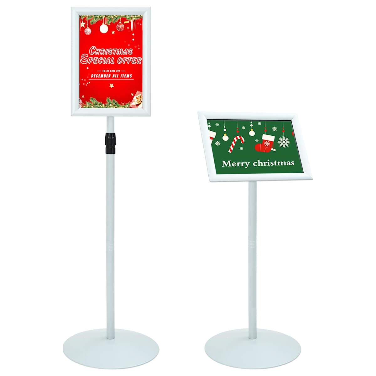 Pedestal Plakatstand PVC og Stål - Billede 3