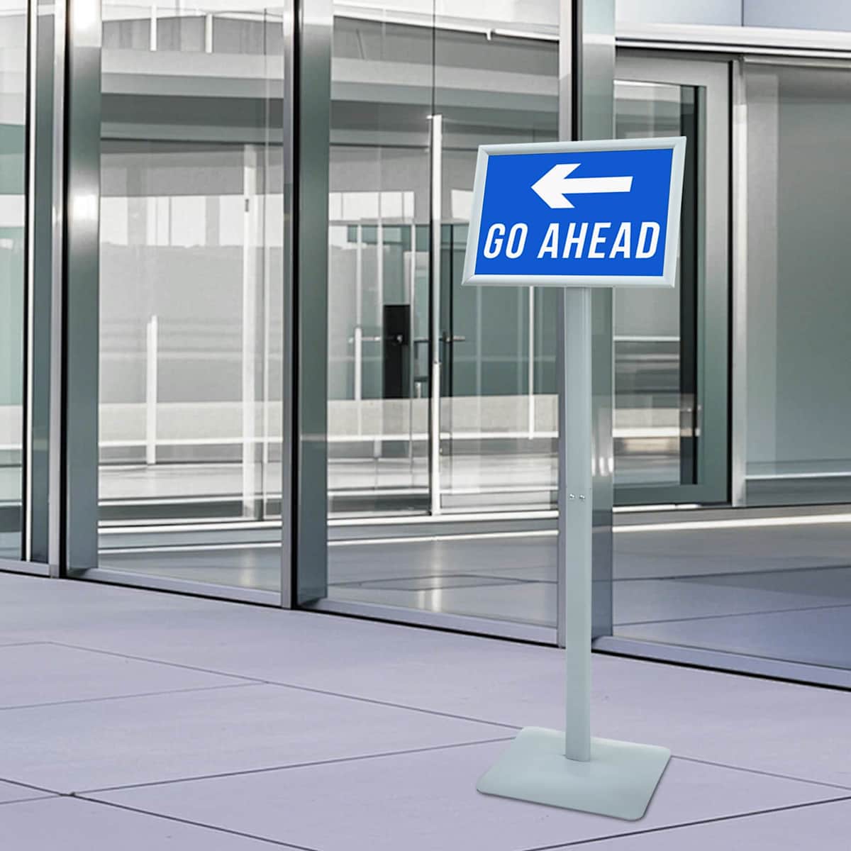 Pedestal Plakatstand 32 x 27 x 119 cm Støbejern Sølv - Billede 4